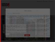 Tablet Screenshot of ganeshhousing.com